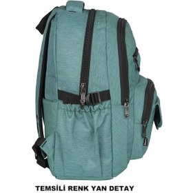 Resim Relaxion Su Geçirmez Çok Gözlü Sırt Çantası Bordo 2056 Bordo 