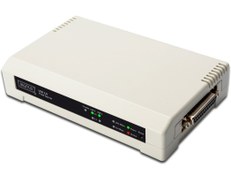 Resim Assmann Digitus 3 Port Fast Ethernet Print Server, 2 X Usb 2.0 Port, 1 X Db-36-pin Erkek Centronics, 1 X Rj4 