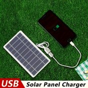 Resim Taşınabilir güneş şarj cihazı, mobil güç kaynağı, USB güvenli ve stabil bağlantı noktaları ile, açık hava seyahati ve kamp için uygun, cep telefonu şarjı, el feneri, vantilatör 