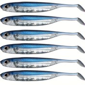 Resim 5 adet/6 adet Paddle-Tail Yumuşak Plastik Yüzücüler, Yapay Yansıtıcı Wobbler Balıkçılık Yemleri, Balıkçılık Aksesuarları 
