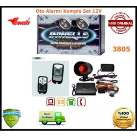 Resim Inwells Oto Alarmı Sistemi Uzaktan Kumandalı 12v 3805 
