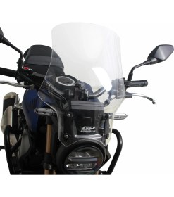 Resim GP Kompozit Honda CB125R / CB250R 2018-2024 Uyumlu Tur Camı Siyah 49 cm 