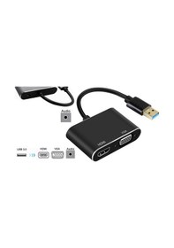 Resim 4933 Usb 3.0 To Hdmi Vga 3.5mm Çevirici Dönüştürücü Adaptör 