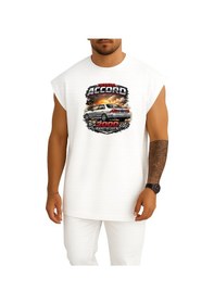 Resim Bahriyeli Collection Oversize Accord Göğüs Baskılı Atlet Beyaz 