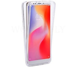 Resim Gpack Xiaomi Mi 8 Ön Arka Koruma Silikon Şeffaf Kılıf 