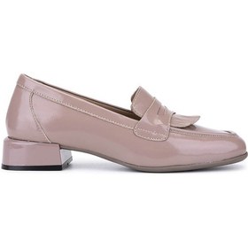 Resim Tamer Tanca Kadın Hakiki Deri Vizon Rugan Loafer Ayakkabı 1161 7206 Bn Ayk Sk25-26 Vızon Krsk Rgn Vizon 