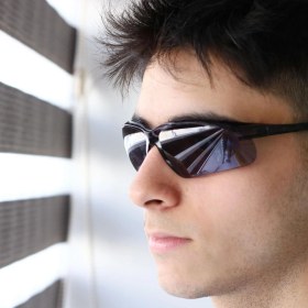 Resim Badem10 Bisiklet Gözlüğü Şeffaf Uv Korumalı Ayarlanabilir Motor Bisikletçi Koruma Gözlük Füme 