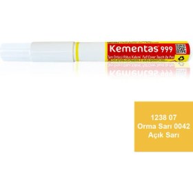 Resim Kementaş Tam Örtücü Rötuş Kalemleri 1238 07 Orma SARI-0042 Açık Sarı Tam Ört.r.kalem 