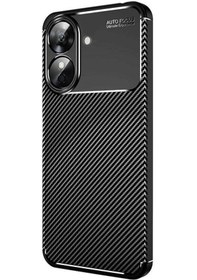 Resim Xiaomi Poco X8 Pro Kılıf Darbe Emici Karbon Fiber Darbeye Dayanıklı Silikon Negro Kapak Siyah 