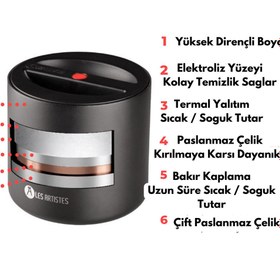 Resim Les Artistes Paris Isı Yalıtımlı Çelik Yemek Termosu 700ml Nectar 