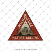 Resim Bay Etiket Hbg75 Doga Cagiriyor Yazili Etiket 