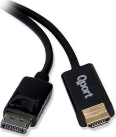 Resim Q-Dph Display Port(M) To HDMI(M) 1.8 Mt Kablo Dönüştürücü 