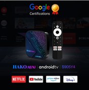 Resim Hakomini Hakopro 4k Google Lisanslı 4 Gb Ram 32 Gb Hafıza Wi-fi Android Tv Box 