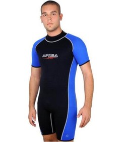 Resim - Sport Shorty 3 Mm Dalış Elbisesi L Mavi / Siyah 