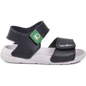 Resim United Colors Of Benetton Lacivert Cırtlı Kız Bebek Sandalet Bn-1252 B 