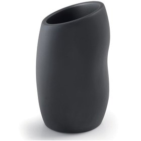 Resim İside Diş Fırçalık, Tezgah Üstü - Mat Siyah 