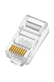 Resim Rj 45 8pin Jak Konnektör 8p8c Internet Kablosu Konektör Ethernet Kablosu Fişi Rj45 Cat5 10 Adet 