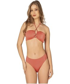 Resim Endeep Kadın Aksesuar Detaylı Boyundan Bağlamalı Turuncu Bikini Takımı-turuncu Turuncu 