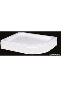 Resim Alika Asimetrik Sağ Sol H15 Panelli Duş Teknesi 90 x 100 