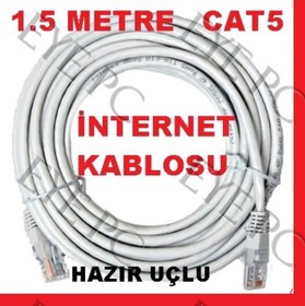 Resim 1 5 Mt Internet Kablosu Cat 5E Kablo 1 5 Metre 