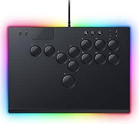 Resim Razer Kitsune - PS5 ve PC için optik tüm düğmeli arcade kontrol cihazı (4 hassas hareket tuşlu düzen, düz doğrusal optik anahtarlar, ince, taşınabilir gövde) Siyah 