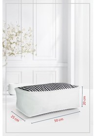 Resim Vedsey Tekli 50x25x20 Cm Lacivert Çizgili Baskısız Hurç & Lacivert 