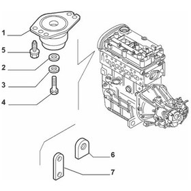 Resim Alfa Romeo 156 Motor Kulagi Ön 350640095 