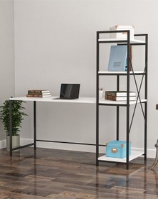 Resim Wood House Asya Çalışma Masası - Beyaz 