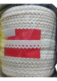 Resim Çamaşır Lastiği Dantelli 1 Cm 75 Metre 1 Top Beyaz 2. Model 