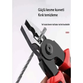 Resim Wüber 5'i 1 Arada Çok Amaçlı Çok Yönlü Ağır Hizmet Tipi Alet Kiti Çok Fonksiyonlu Çıkarılabilir Pense Çok Yönlü Alet Kiti 