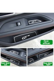 Resim Genel Markalar Peugeot 3008-5008 Gt Logolu 13 Parça Kaymaz Ped Beyaz 