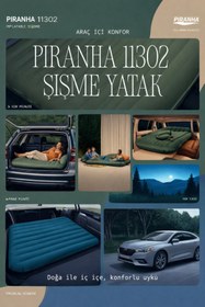 Resim POLYBOTUM Piranha 11302 Araç İçi Şişme Yatak SUV Uyumlu Oto Kamp Yatağı Seyahat Şişme Araba Yatağı 