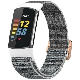Resim Sones Fitbit Charge 5 Elastik Naylon Örgü Watch Kordon 