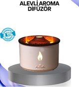 Resim Clevora Volkan Efektli Aroma Difüzörü – Sessiz Çalışma, Otomatik Kapanma ve LED Işık 