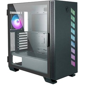 Resim MSI MAG VAMPIRIC 300R MIDNIGHT GREEN USB 3.2 220mm Temperli Cam A-RGB ATX Mid Tower Kasa 