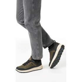 Resim Geox Erkek Haki U Spherıca 4x4 B Abx A - Text+ Bağcıklı Kalın Tabanlı Kumaş Sneaker U56FDA0119JC3009 