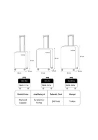 Resim Reymond Luggage Reymond Oasis Serisi Kumaş Yüzeyli Valiz - Lacivert / Büyük Boy 