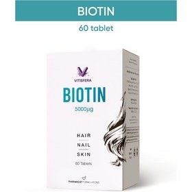 Resim Vitisfera Biotin 5000 Mcg 60 Tablet 