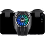 Resim NewFace FS02 27W RGB Radyatör Telefon Soğutucu Fan - Siyah YKTSN 