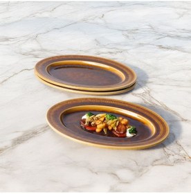 Resim Güral Porselen Valeron 2 Adet 21 Cm Kayık Tabak Reaktif Saura Vr 137 Diğer 