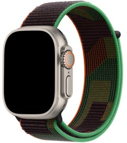 Resim Apple Watch Uyumlu Spor Loop Kordon Blackity - 42 - 44 - 45 - 46 - 49mm M/L 