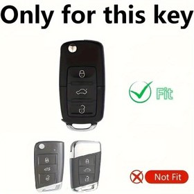 Resim 1 Adet TPU Araba Uzaktan Anahtar Kapağı for VOLKSWAGEN için Polo, Tiguan, Passat, Golf, Jetta, Beetle, Caddy, Skoda, Kodiaq, Superb ve Octavia Aksesuarları 