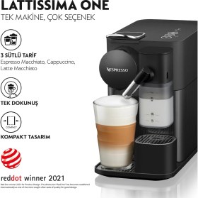 Resim Nespresso F121 Lattissima One Süt Çözümlü Kahve Makinesi, Beyaz 