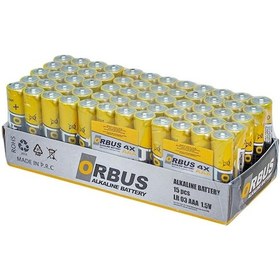 Resim ORBUS AAA ALKALİN İNCE KALEM PİL 60LI PAKET ORB-LR03 