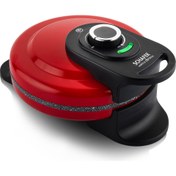 Resim Schafer Waffle Express Kırmızı Waffle Makinesi 