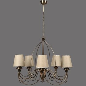 Resim Lumexx Berfin 5'li Eskitme Hasır Abajurlu 