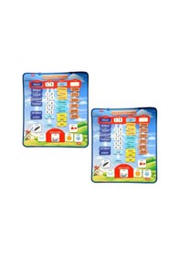 Resim 2 Set - 86 Parça Tox Ingilizce Takvimi Öğreniyorum Keçe Duvar Pan 