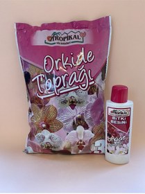 Resim TROPİKAL Orkide Için Özel Bitki Besini 225 Ml/ Orkide Için Özel Toprak 3 Lt 