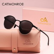 Resim CATMONROE Kadınlar için Retro Oval Polarize TAC Lensli, Rüzgar ve Toza Karşı Koruyucu Metalik Detaylı Gözlük - Bisiklet, Balıkçılık ve Açık Hava Aktiviteleri İçin İdeal - Deri Kılıf ve Mikrofiber Bez Dahil, Lüks Hediye Kutusu, Şık Tasarım, Yüksek Kaliteli Lensler 