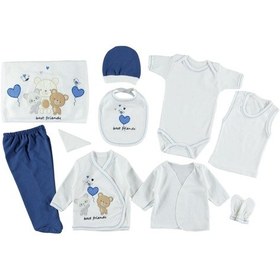 Resim 10 Lu Unı Zıbın Setı 0-3 Ay Hastane Çıkış Seti Lacivert 